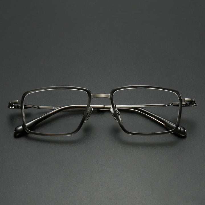 Muzz SH0061 unisex square titanium prescription eyeglasses — view 4