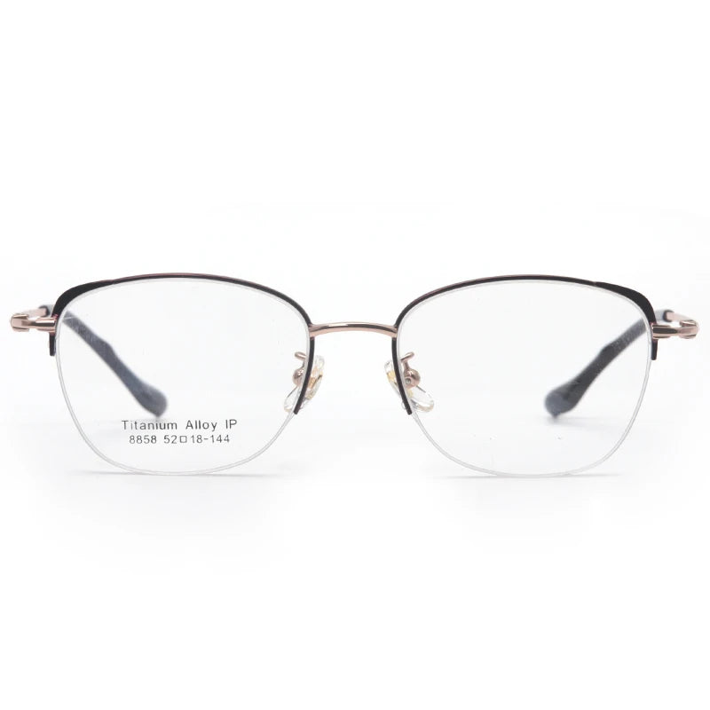 Muzz 8858 women's cat eye titanium prescription eyeglasses — view 3