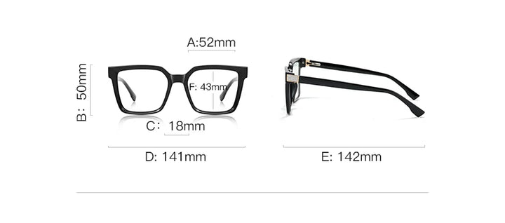 Vicky Women's Full Rim Square Tr 90 Alloy Reading Glasses 632281