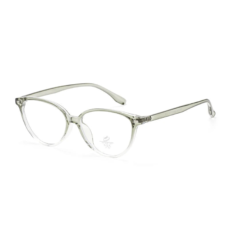 Yimaruili Women's Full Rim Oval Cat Eye Tr 90 Alloy Eyeglasses 323132