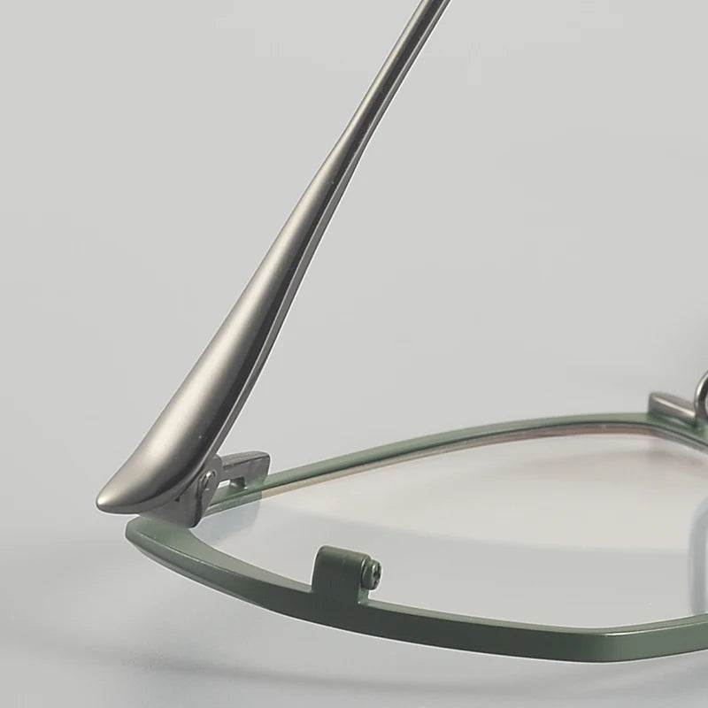 Muzz 031 women's cat eye IP titanium prescription eyeglasses — view 9