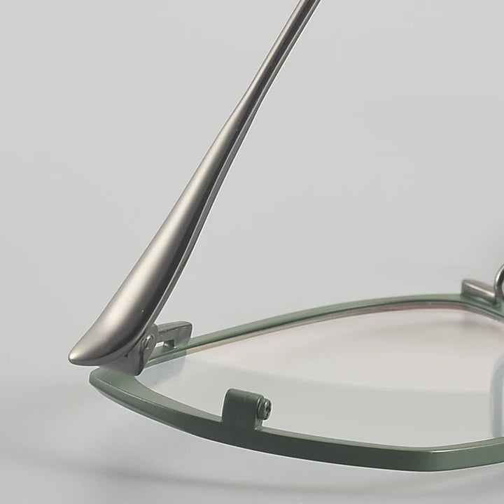 Muzz 031 women's cat eye IP titanium prescription eyeglasses — view 9