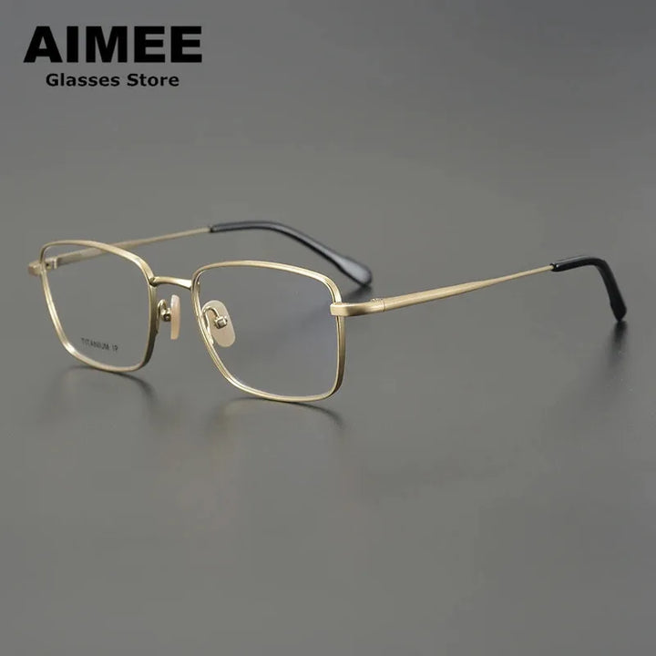 Aimee Unisex Full Rim Square Titanium Eyeglasses 9041 Full Rim Aimee   