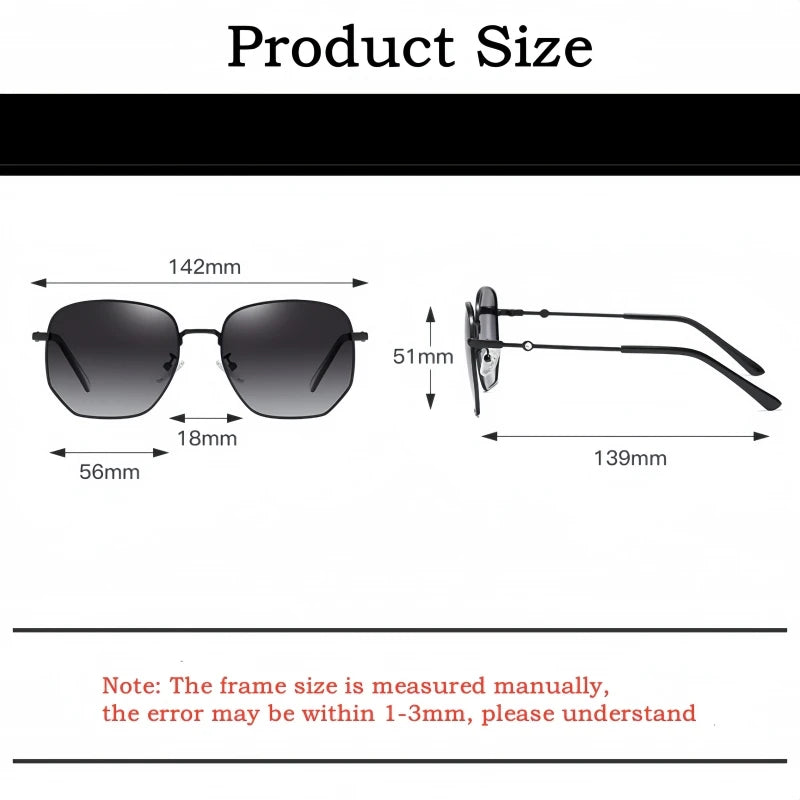 Yimaruili Women's Full Rim Polygon Oval Alloy Tac Sunglasses 91871