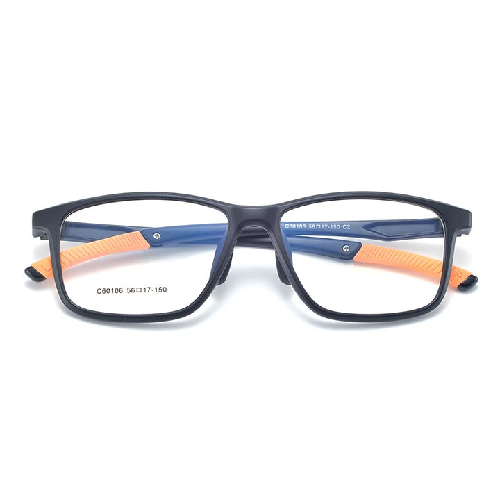 Reven Jate 60106 unisex rectangle TR-90 titanium prescription eyeglasses