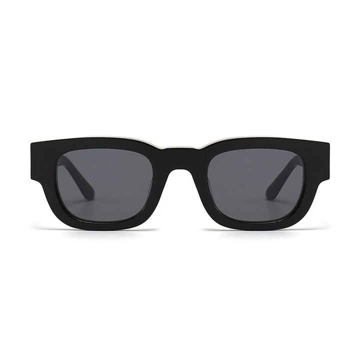 Black Mask Unisex Full Rim Square Acetate Sunglasses 372549 Full Rim Black Mask   