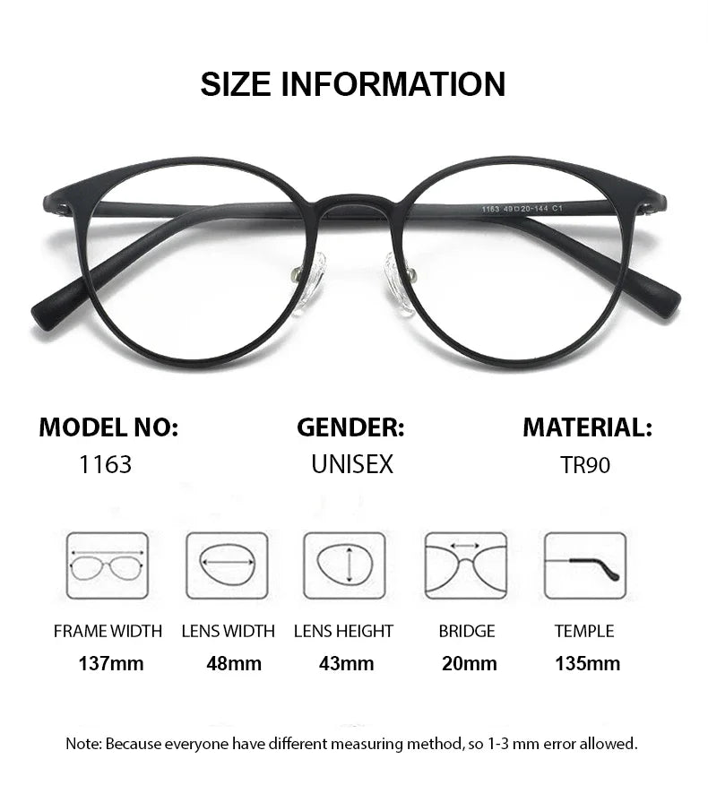 Summer Flower  Women's Full Rim Round Ultem Eyeglasses 11638