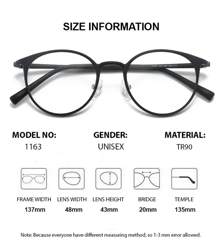 Summer Flower  Women's Full Rim Round Ultem Eyeglasses 11638