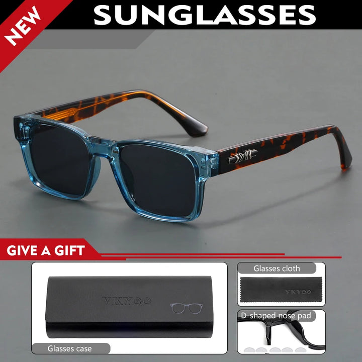 Vicky Men's Full Rim Square Tr 90 Titanium Sunglass Reading Glasses 10292
