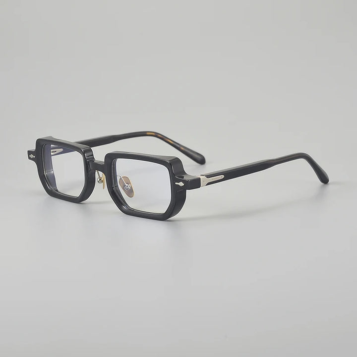 Muzz Men's Full Rim Square Brow Line Acetate Eyeglasses 921259
