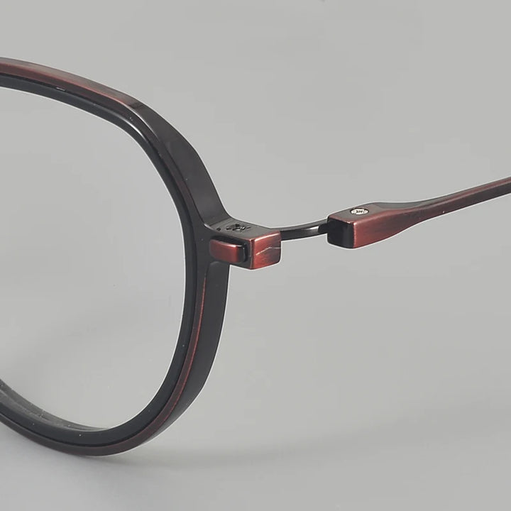 Muzz 8316 unisex oval IP titanium prescription eyeglasses — view 9