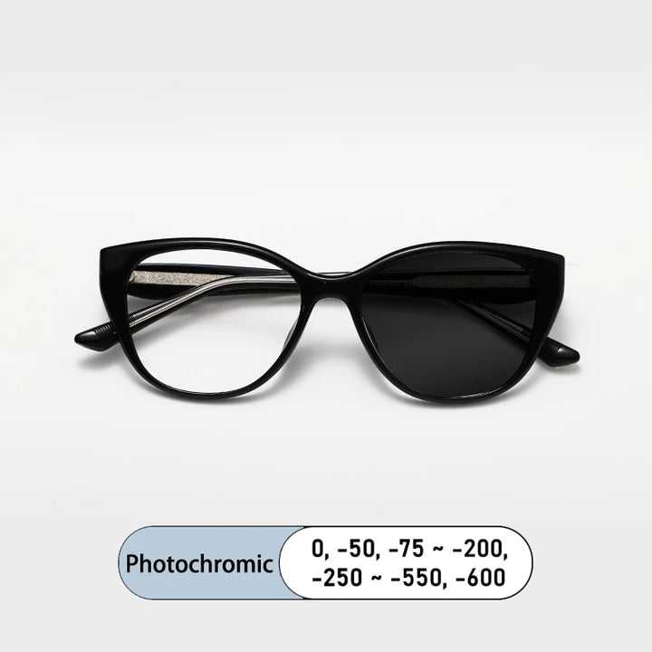 Kocolior Women's Full Rim Cat Eye Tr 90 Alloy Photochromic Reading Glasses 86159