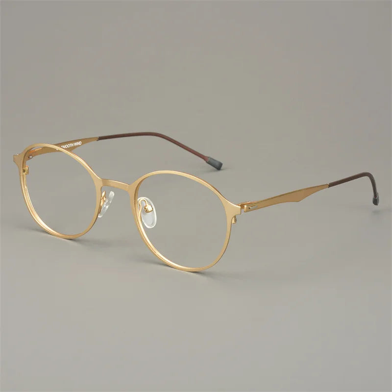 Bobbie Unisex Full Rim Round Acetate Titanium Eyeglasses 818967