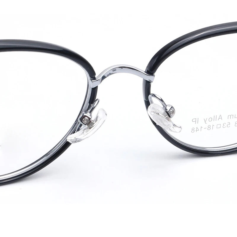 Muzz 35588 women's cat eye acetate titanium prescription eyeglasses — view 8
