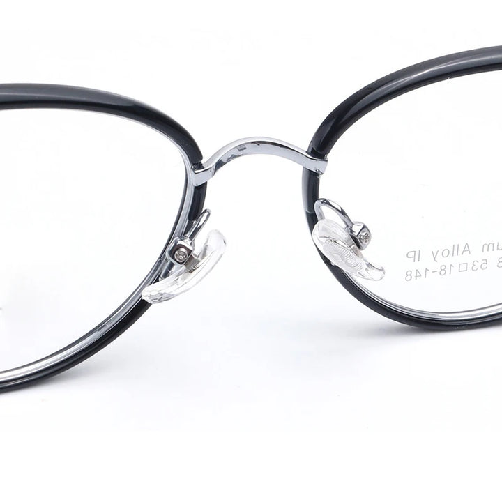 Muzz 35588 women's cat eye acetate titanium prescription eyeglasses — view 8