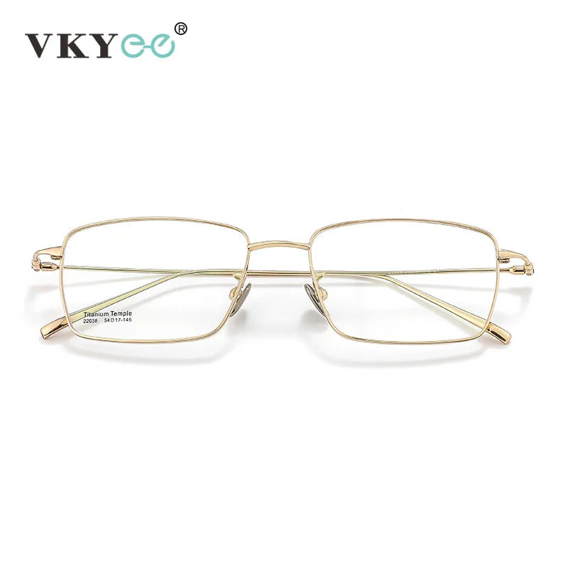 Vicky Unisex Full Rim Square Titanium Reading Glasses 22038 Reading Glasses Vicky   