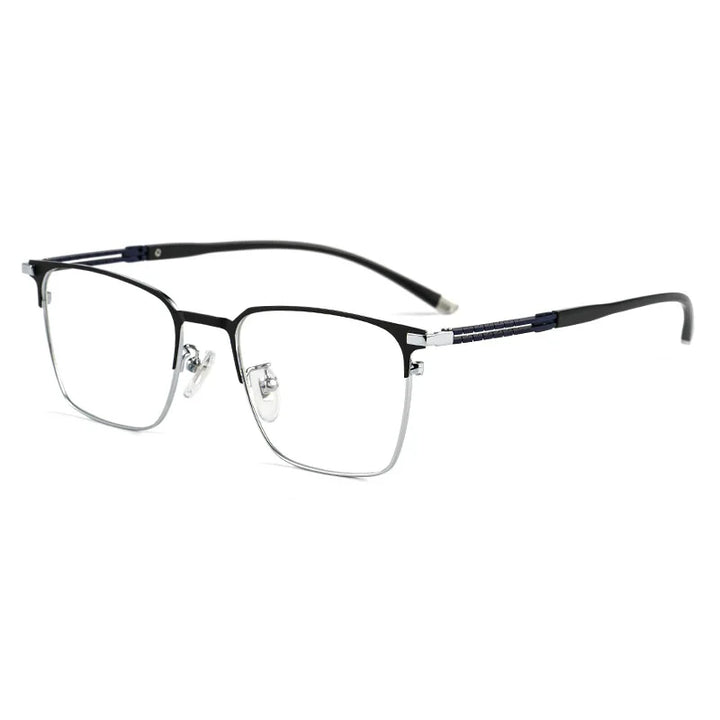 Hotochki Men's Full Rim Square Titanium Eyeglasses 86092