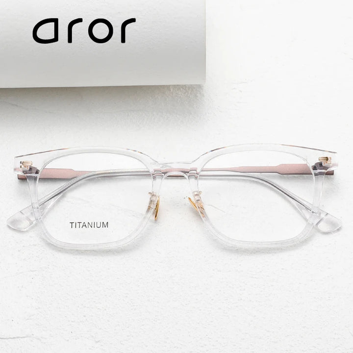 Aror Unisex Full Rim Square Acetate Eyeglasses 842193