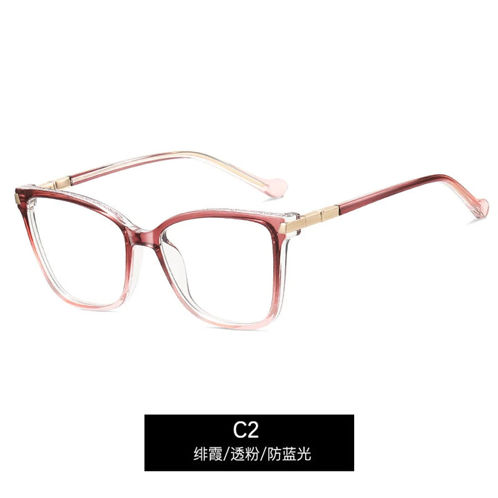 CCspace Women's  Full Rim Square Tr 90 Alloy Reading 312713