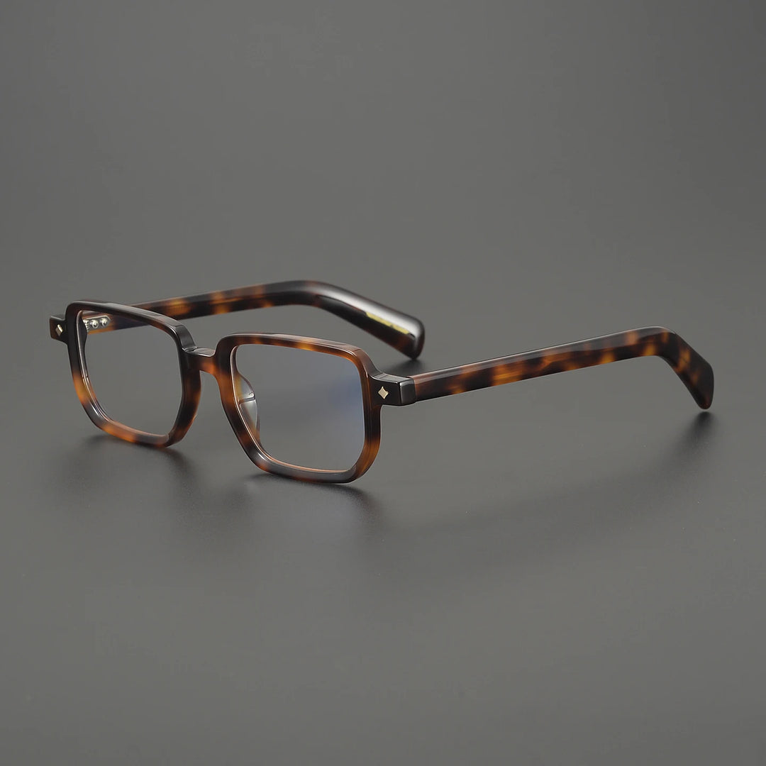 Black Mask Unisex Full Rim Big Square Acetate Eyeglasses 639645