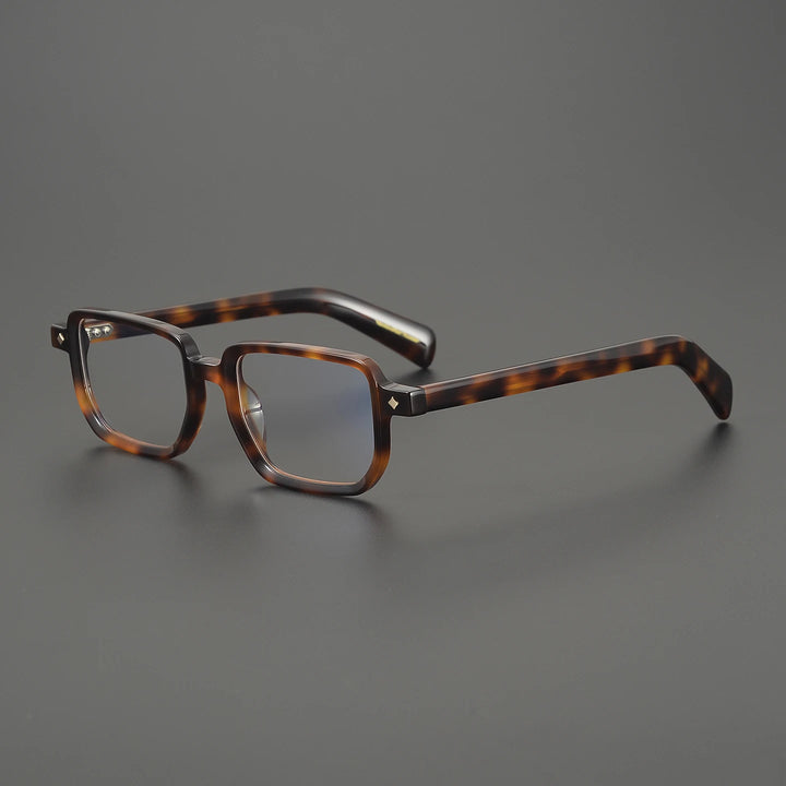 Black Mask Unisex Full Rim Big Square Acetate Eyeglasses 639645