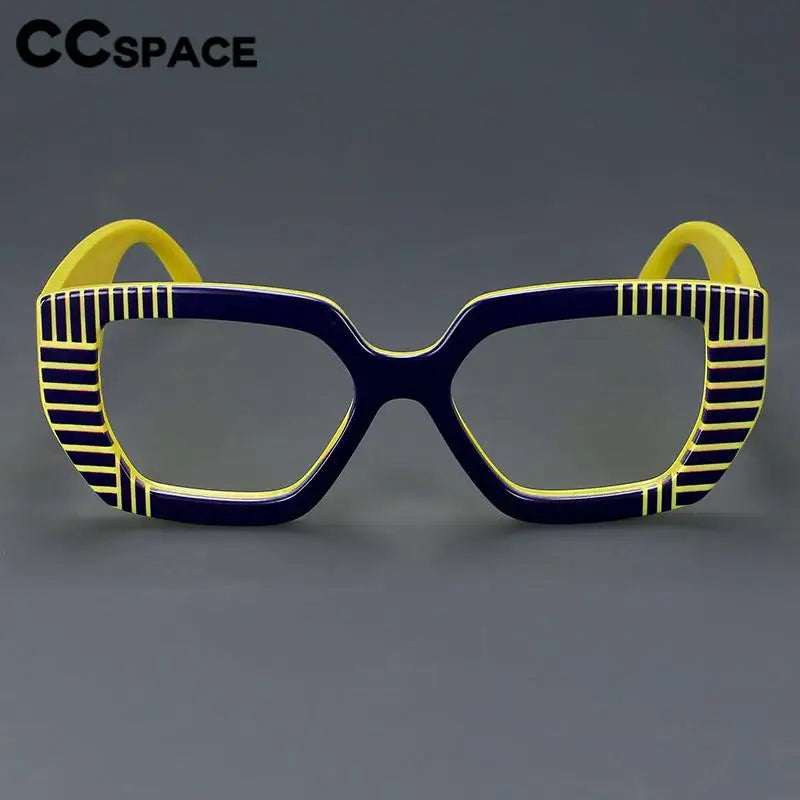 CCSpace Women's Full Rim Large Square Plastic Reading Glasses R57095 Reading Glasses CCspace   