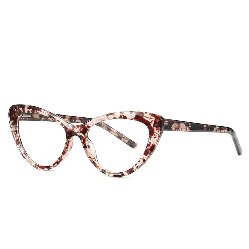 Vicky Women's Full Rim Cat Eye TR90 and Titanium Reading Glasses 2020 — view 2 | Vicky at FuzWeb
