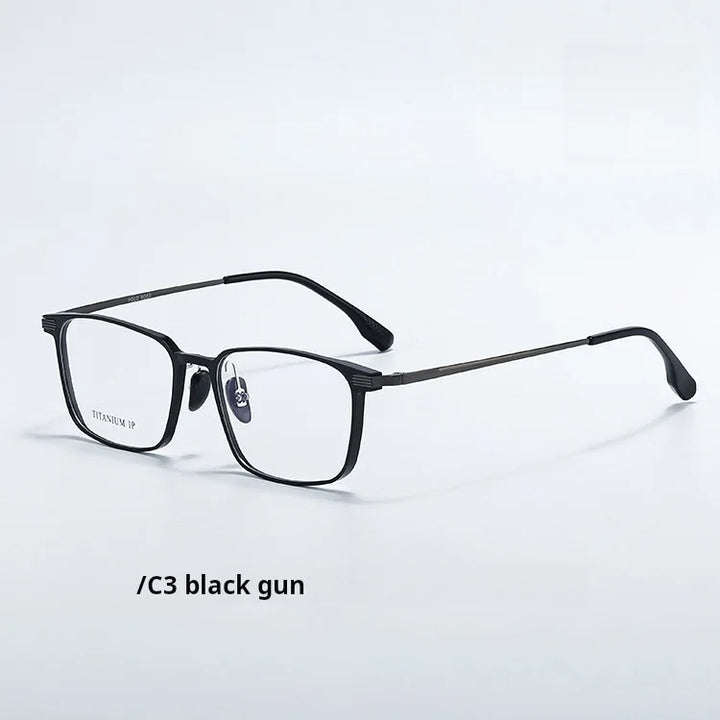 Momoja Unisex Full Rim Square Titanium Eyeglasses 720265