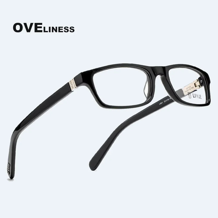 Oveliness Men's Full Rim Square Acetate Eyeglasses  68201