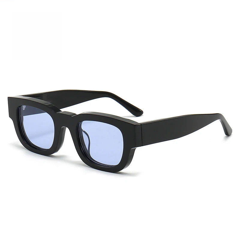 Black Mask Unisex Full Rim Square Acetate Sunglasses 372549 Full Rim Black Mask C2 As Shown 