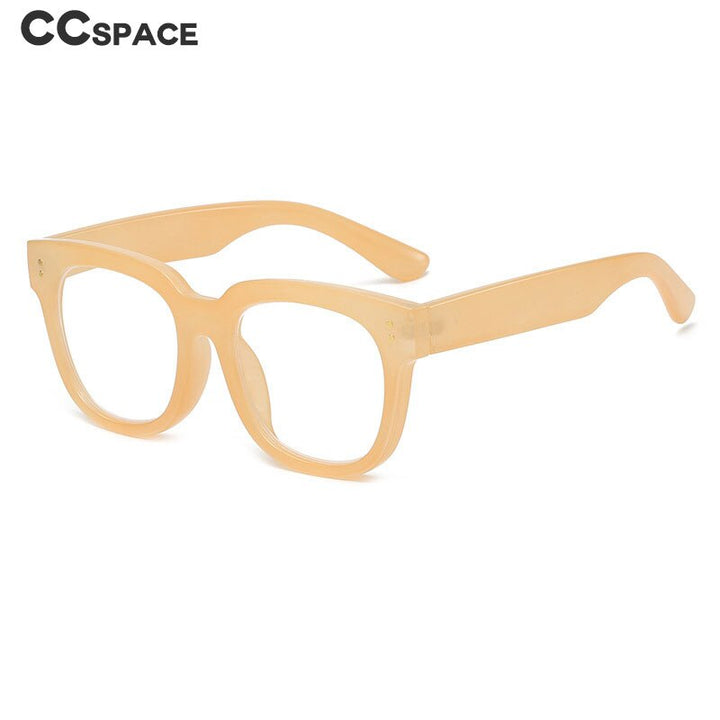 CCspace Unisex Full Rim Square Cat Eye Acetate Reading Glasses 55620 Reading Glasses CCspace   
