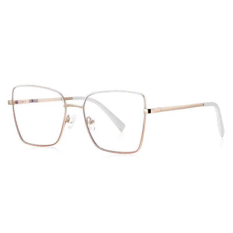 Vicky Women's Full Rim Large Butterfly Alloy Reading Glasses 3088.