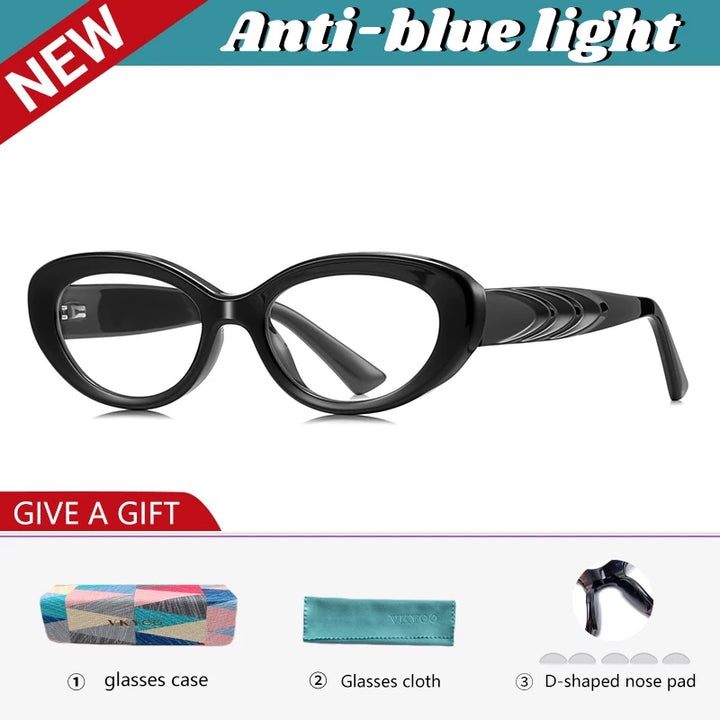 Vicky Women's Full Rim Oval Tr 90 Titanium Reading Glasses 512257