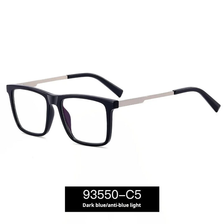 Momoja Unisex Full Rim Square Tr 90 Alloy Eyeglasses 93550