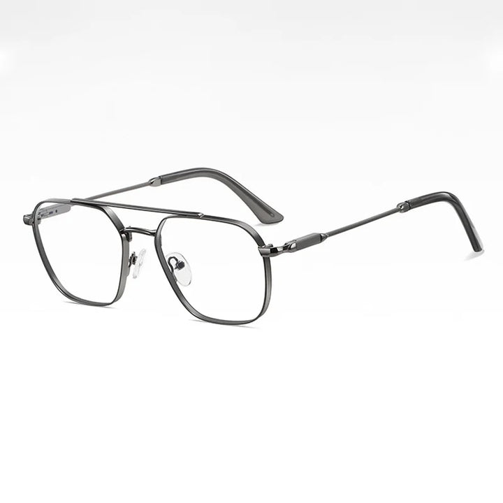 Ralferty Women's Full Rim Square Alloy Double Briddge Eyeglasses 891766