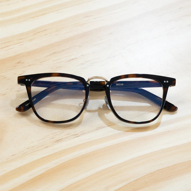 Blackmask Unisex Full Rim Square Acetate Eyeglasses Fuz 8