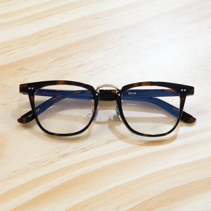 Blackmask Unisex Full Rim Square Acetate Eyeglasses Fuz 8