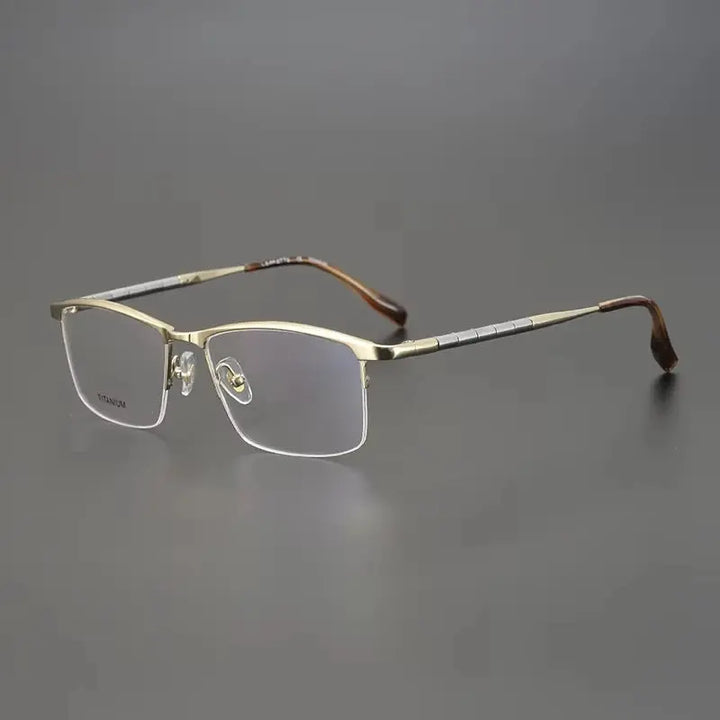 Bobbie 611900 Men’s 145mm Full Rim Square Titanium Frames FuzWeb