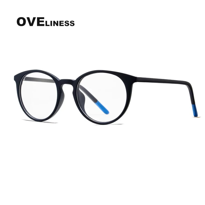 Oveliness Women's Full Rim Round Tr 90 Titanium Eyeglasses 927251