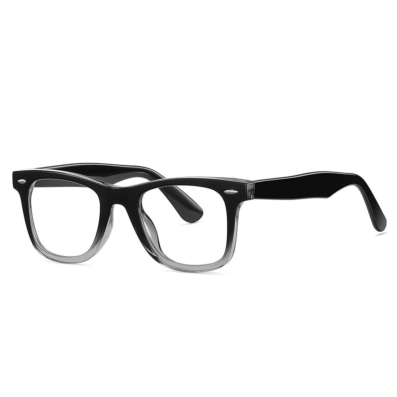 Yimaruili Unisex Full Rim Square Tr 90 Acetate Alloy Eyeglasses  2102 Full Rim Yimaruili Eyeglasses C7  