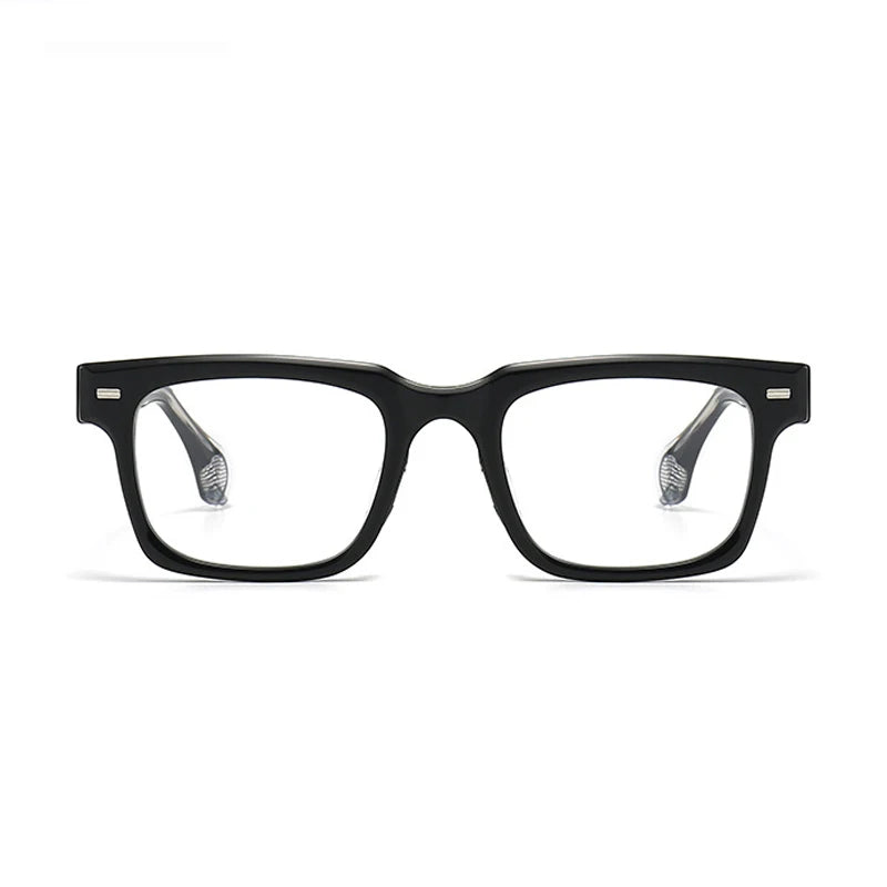 Black Mask Unisex Full Rim Square Acetate Eyeglasses 71rx Full Rim Black Mask   