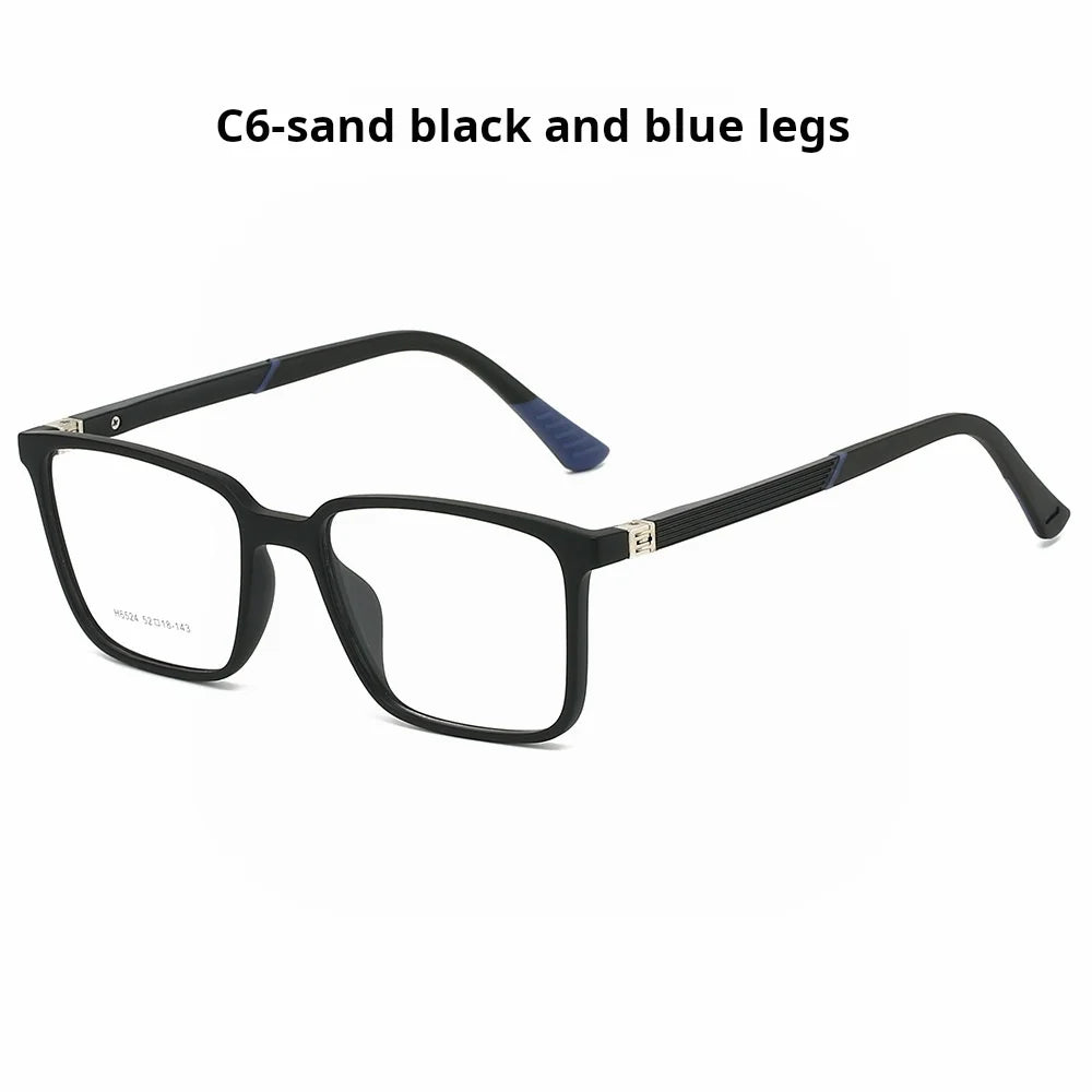 Xbora Unisex Full Rim Square Brow Line Tr 90 Alloy Eyeglasses 546524