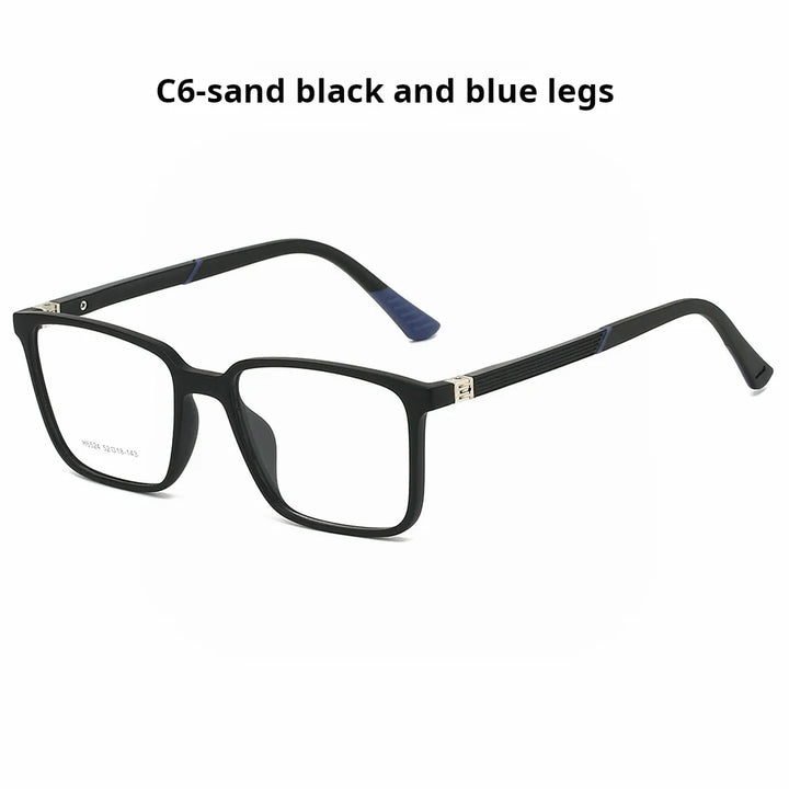 Xbora Unisex Full Rim Square Brow Line Tr 90 Alloy Eyeglasses 546524