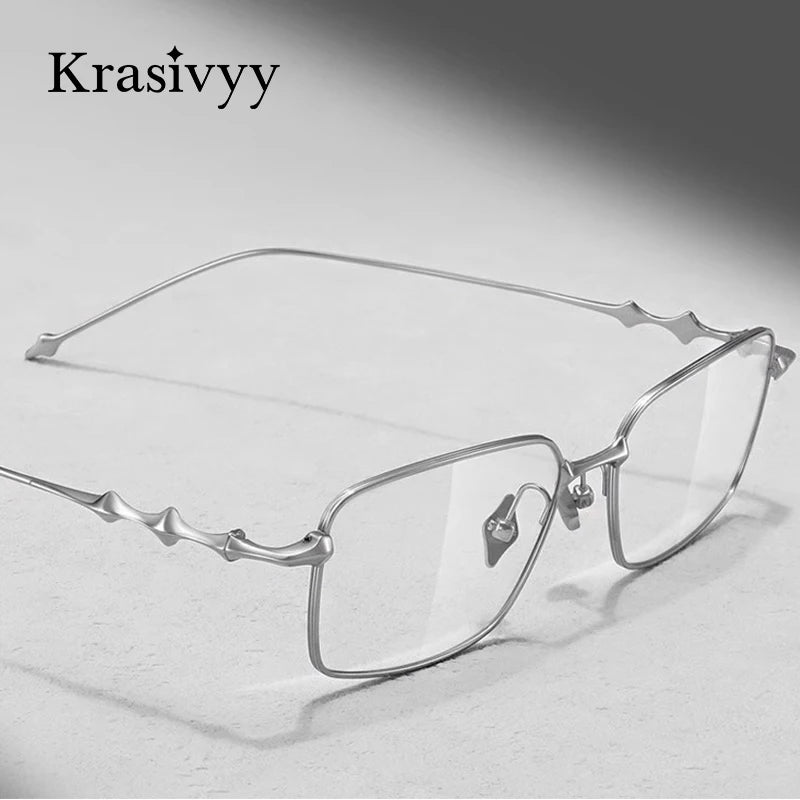 Krasivyy Women's Full Rim Square Titanium Eyeglasses A2015 Full Rim Krasivyy   