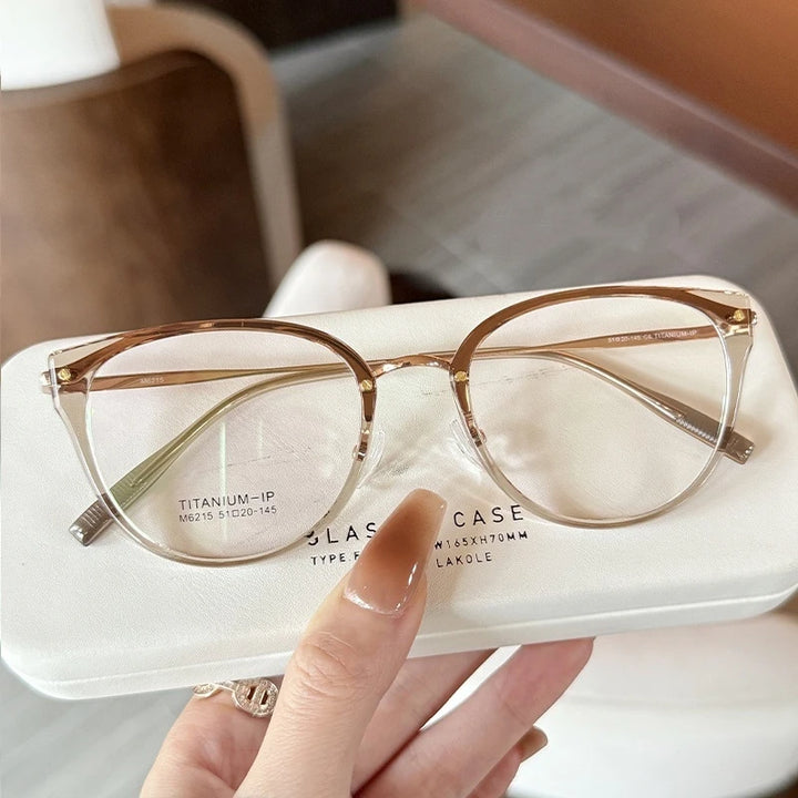 Yimaruili Women's Full Rim Cat Eye Tr 90 Titanium Eyeglasses 62159