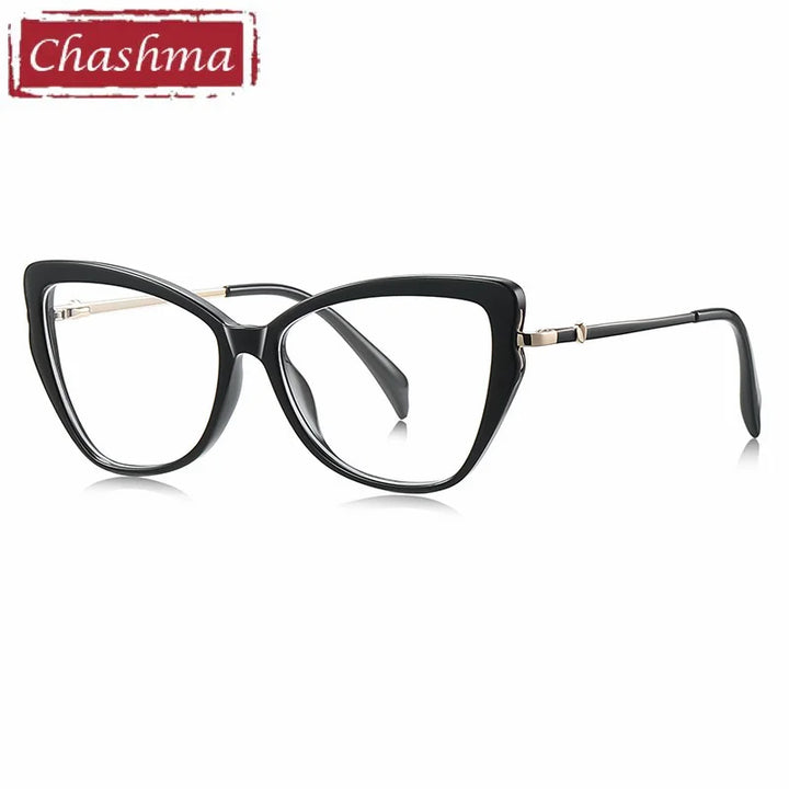 Chashma Ochki Women's Full Rim Cat Eye Tr 90 Alloy Eyeglasses 881236