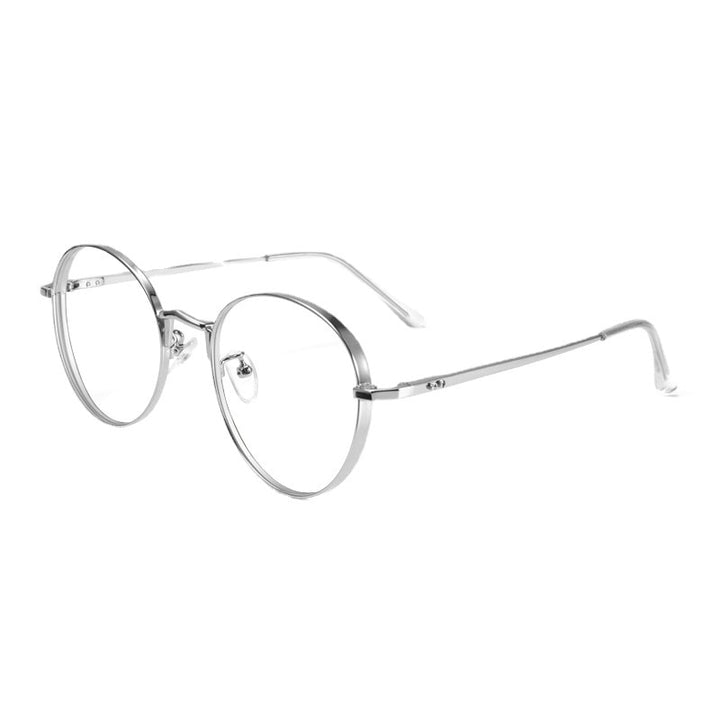 KatKani Unisex Full Rim Round Titanium Eyeglasses 30001 Full Rim KatKani Eyeglasses   