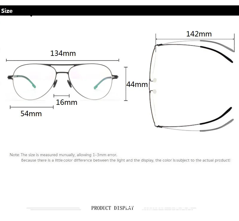 Aimee Unisex Full Rim Oval Double Bridge Stainless Steel Eyeglasses 5120 Full Rim Aimee   