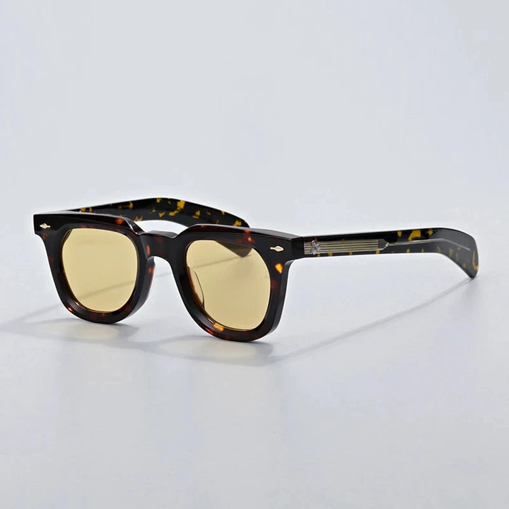 Hewei Unisex Full Rim Square Acetate Sunglasses 0021 Sunglasses Hewei   