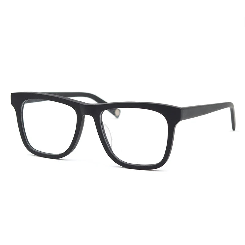 Hdcrafter Men's Full Rim Square Wood Eyeglasses 90891 Full Rim Hdcrafter Eyeglasses   